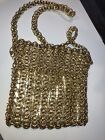 Vintage 1960s Walborg Gold Chain Link Shoulder Purse/Bag Paco Rabbane