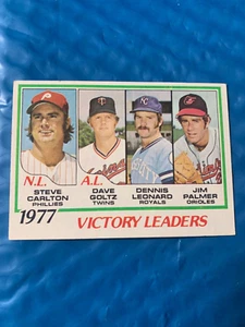 1978 Topps Set-Break #205 Victory Leaders quasi nuovo-MT Steve Carlton Jim Palmer - Foto 1 di 2