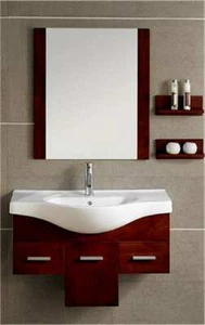 Wall Vanity Unit Solid Hardwood Hand Made M2019 - Picture 1 of 1