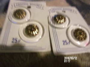 (4)Vintage Exclusive big round clear Buttons in middle metal  design flower like - Picture 1 of 4