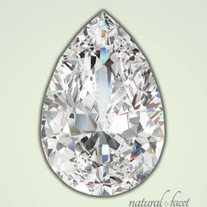 Diamante certificado AGI 11,17x6,76x4,25 mm 2,10 quilates E/SI2/Ideal forma de pera pulido - Imagen 1 de 4