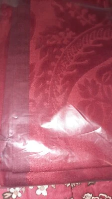 WILLIAMS SONOMA ALBA BURGANY TABLE RUNNER 90 INCH - Image 1 of 2