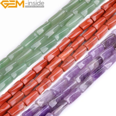 Columna Girada Amatista Rodonita Gemas Formas Cuentas Sueltas Fabricación de Joyas 15" 9x20mm Foto 1 de 4