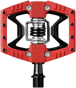 Crank Brothers Double Shot 3 Single Side Clipless Pedals 9/16" Aluminum Red/Blk - Picture 1 of 1
