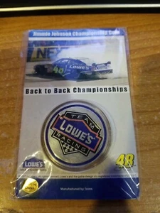 Lowes Championship Coin Jimmie Johnson #48 Team Racing 2006 - 2007 NEW - Picture 1 of 2