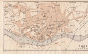 PORTO   Original  Map  City Plan 1929 PORTUGAL - Picture 1 of 7