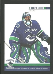 Roberto Luongo Goalie Vancouver Canucks 2007-08 Hockey Postcard - Imagen 1 de 2