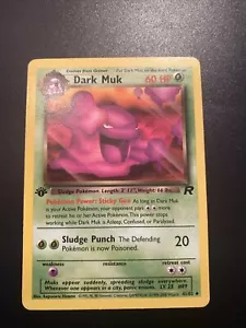 DARK MUK - 41/82 - 1st Edition Team Rocket - Uncommon - Pokemon - NM - Picture 1 of 2