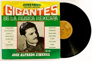 JOSE ALFREDO JIMENEZ Gigantes 15 Exitos LP Vinyl Compilation 1988 Mexiko ELLA