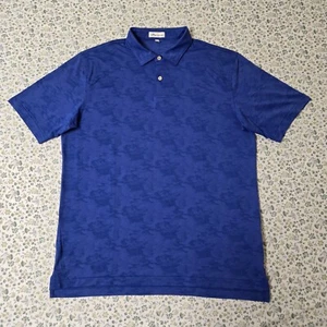 Peter Millar Polo S/S Shirt Herren Erwachsene Large blau Camouflage Golf Sommer Komfort - Bild 1 von 18