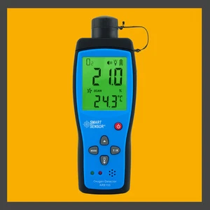 Handheld Oxygen O2 Detector Meter Monitor Range 0-25% Sound Light Alarm AR8100 - Picture 1 of 1