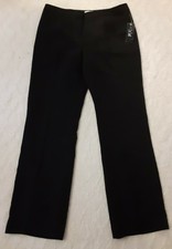 NWT Le Suit Womens Textured Dress Pants Size 10 Black Career Wear, Pants Only