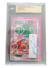 Jordan Addison 2023 Leaf Metal 1/1 Pink Crystals Autograph So Money 
