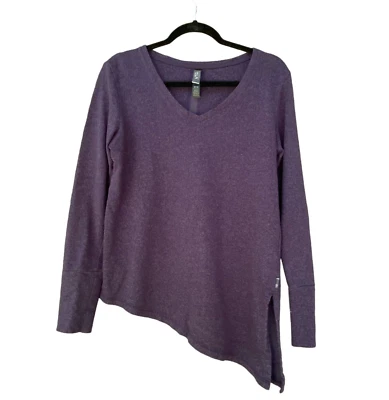 MOUNTAIN HARDWEAR Women's Pullover Asymmetric V-Neck Blue Purple Top Size Medium - Image 1 of 4