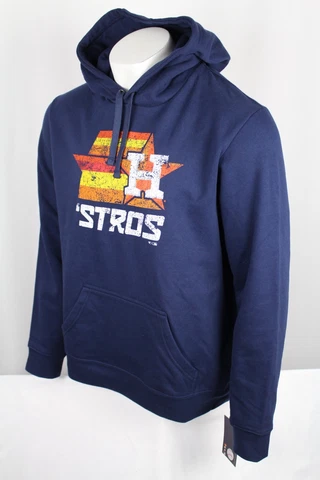 Fanatics Men's Houston Astros 'STROS Hoodie Sweatshirt XL Dark Blue Cover