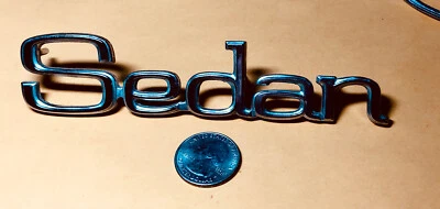 ОРИГИНАЛЬНЫЙ 1971 1972 FORD СТРАНА СЕДАН УНИВЕРСАЛ ЗАДНИЙ ЧЕТВЕРТЬ ЭМБЛЕМА - Изображение 1 из 4