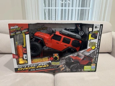 Maisto Tech RC Jeep Wrangler Rubicon Extreme Overland Blue remote Control 19inch - Image 1 of 4
