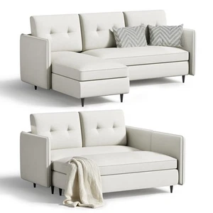 Small Convertible Sectional Couch - L Shaped Sofa for Small Spaces, Living Ro... - Picture 1 of 9