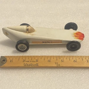 DE COLECCIÓN BSA BOY SCOUTS MADERA DE PINO DERBY COCHE DE CARRERAS TALLADO HOT ROD MACH 1 - Imagen 1 de 10
