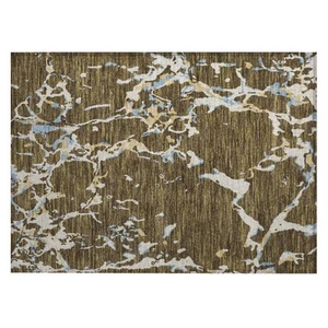Chantille ACN1046 Brown 1'8" x 2'6" Indoor Outdoor Area Rug, Easy Clean, Mach... - Picture 1 of 6