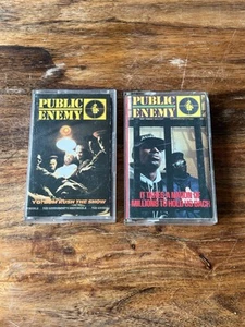RETRO MUSIC CASSETTE PUBLIC ENEMY YO! BUM RUSH THE SHOW & NATION OF , GOOD USED - Picture 1 of 6