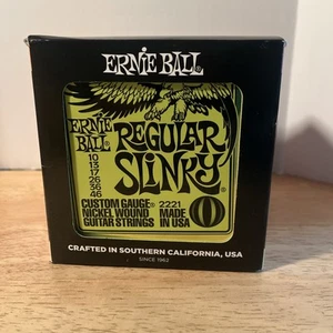 Ernie Ball 2221 Nickel Slinky Lime Guitar Strings - Buy 10, Get 2 Free NEW! - Picture 1 of 6