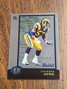 Bowman Leonard Little RC 1998 #218 St. Louis Rams - Imagen 1 de 7