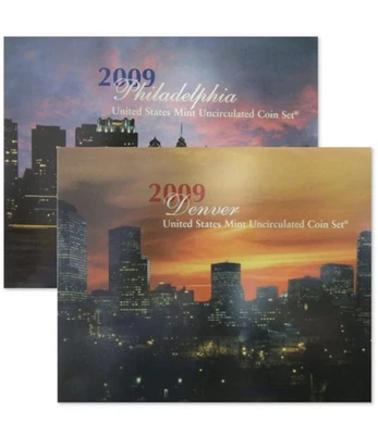 2009 Uncirculated Coin Set U.S Mint Packaging OGP COA Unopened Box - Image 1 of 4