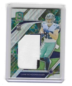 PARCHE JUMBO LUKE SCHOONMAKER 2023 SPECTRA ROOKIE 2 COLORES #7/8 - ¡VAQUEROS!! - Imagen 1 de 2