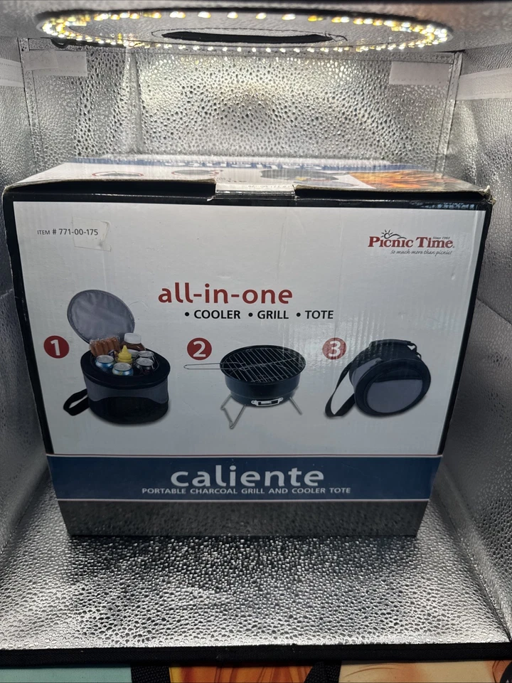 ONIVA - una marca Caliente portátil parrilla de carbón y refrigerador de mano, llevar a cualquier lugar... Foto 1 de 4