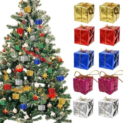 30x Small Christmas Tree Gift Boxes Pendant Christmas Tree Hanging Decoration LI - Image 1 of 4