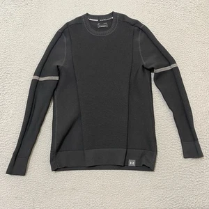 Under Armour Sweater Mens M Black Intelliknit Phantom Long Sleeve Activewear - Picture 1 of 14