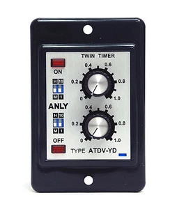 1 Stück Industrie Doppel Zeitschaltuhr ATDV-YD 1M 10M 1H 10H AC110/220V 50/60Hz ANLY Taiwan - Bild 1 von 10