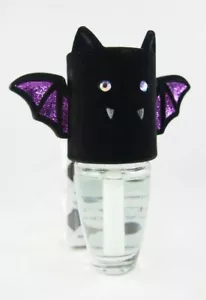 (1) Bath & Body Works Halloween Black Purple Vampire Bat Fuzzy Wallflower Plugin - Picture 1 of 10