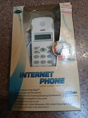 USB Internet Phone w/Software Concepts CD Skype Windows 2000, XP, Vista, VOIP  - Image 1 of 4