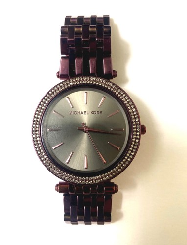 MICHAEL KORS Orologio Donna MK 3554 Darci Plum Acciaio Inox Bracciale 39mm Edizione Limitata
