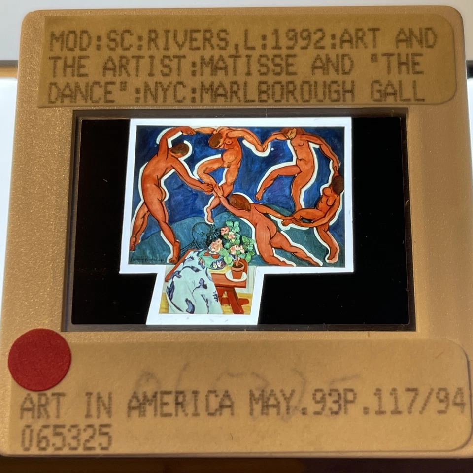 Larry Rivers "Matisse & The Dance" 35 mm Diapositiva a color. Pop Art Foto 1 de 3