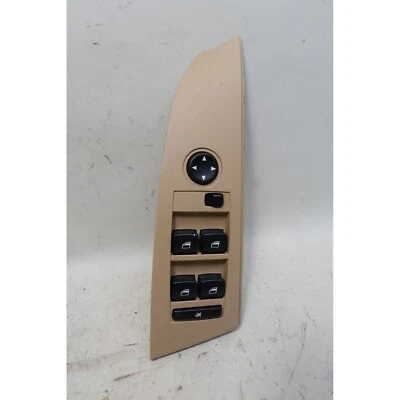 Interruptor de ventana principal del conductor delantero izquierdo BMW E60 serie 5 E61 2004-2007 beige OEM Foto 1 de 4