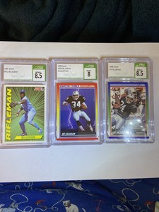 LOT OF THREE GRADED BO JACKSON
