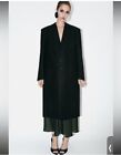 Veste manteau noire surdimensionnée style homme Zara Steven Meisel doublée taille L neuve avec étiquettes