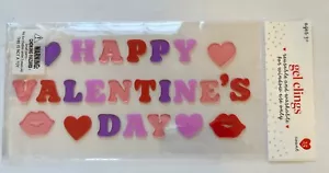 Gel para ventana Feliz Día de San Valentín pega corazones labios suministro de maestro - Imagen 1 de 1