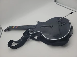 PS3 Guitar Hero - Red Octane Black Les Paul Guitar. NO DONGLE, - Picture 1 of 3