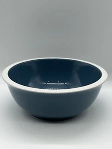 Mainstays BLUE Bowl WHITE Rim; Stoneware Soup/Cereal 7.25” wide; 1 Bowl - Picture 1 of 5