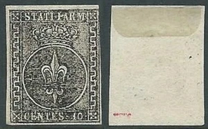 1852 PARMA USATO GIGLIO 10 CENT - A123 - Imagen 1 de 1