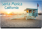 Santa Monica Pier and Beach Fridge Magnet California Travel Souvenir Los Angeles
