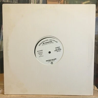[SOUL/FUNK]~NM 12"~PETER ALLEN~Bi-Coastal~[Edit~Album Version]~[1980~A&M~WLP PRO Foto 1 de 3