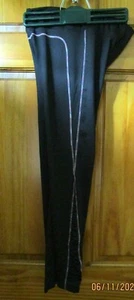 ACTIVE Old Navy , black skinny leggings,rushed legs, wide waist ,size L ( 10/12) - Picture 1 of 11