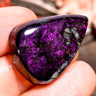 40.00Cts Natural Marvellous Purple Ammolite Pear 28X20X06mm Cabochon Gemstone