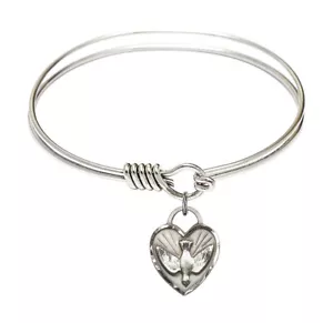 6,25 Zoll Bestätigungsarm Armband Sterlingsilber Herz & Taube Charm NEU Glückseligkeit - Bild 1 von 4