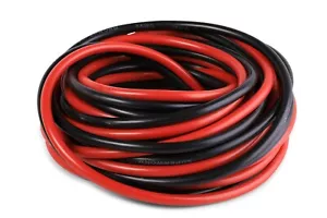 8 GAUGE SUPER FLEXIBLE WIRE 50 FT 25 FT RED 25 FT BLACK 1650 Copper Strands - Picture 1 of 1